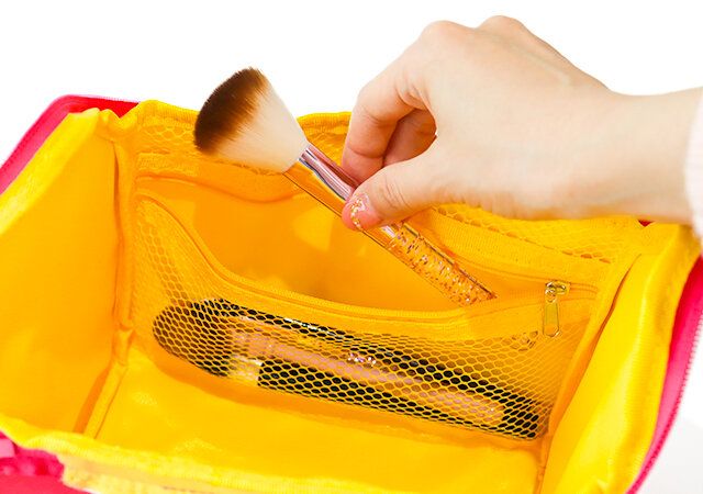 スヌーピーハウスのマルチに使える収納ポーチ メッシュポケット