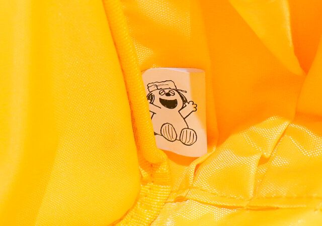 スヌーピーハウスのマルチに使える収納ポーチ タグ