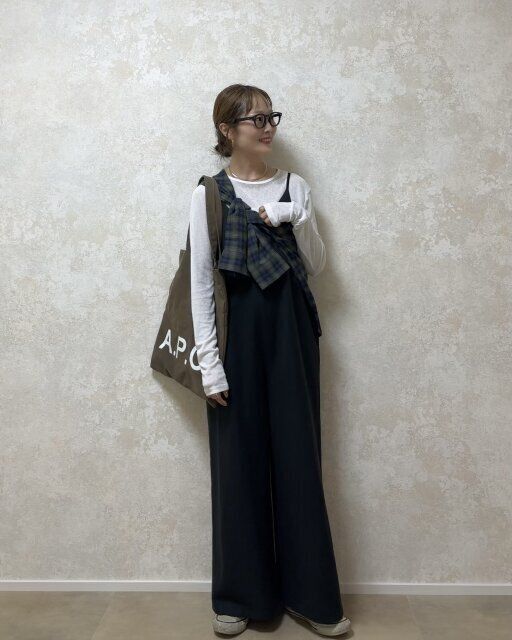 ユニクロ ソフトフランネルスキッパーシャツ シャツアレンジコーデ