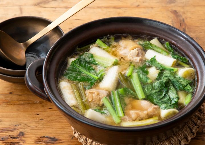 鶏とねぎのしょうがみそ鍋