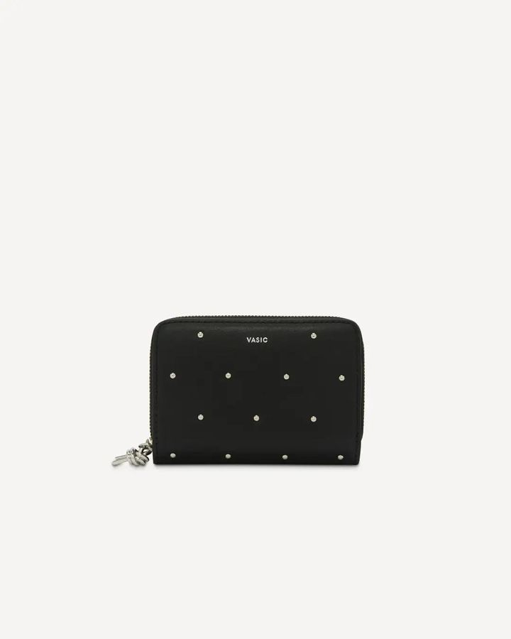 画像: 【VASIC】「Round Mini - Studs」（Black × Silver）￥39,600（税込）
