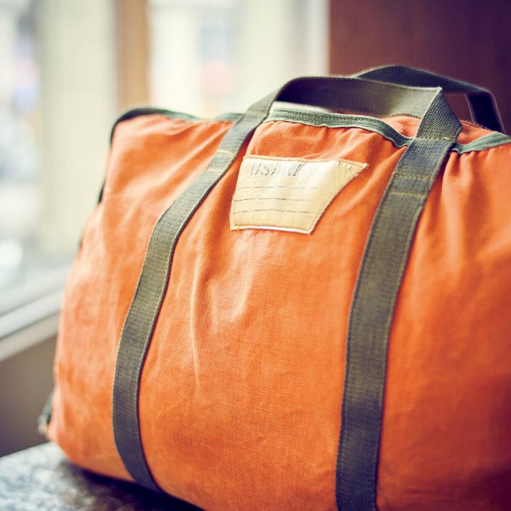 1950～60年代の南極の研究者のバッグ