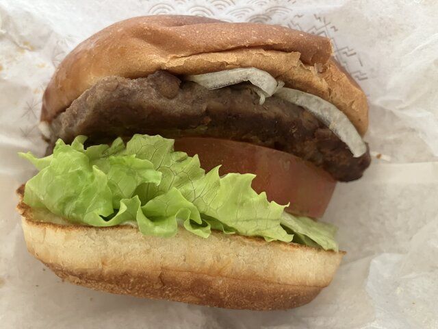 一頭買い 黒毛和牛バーガー側面