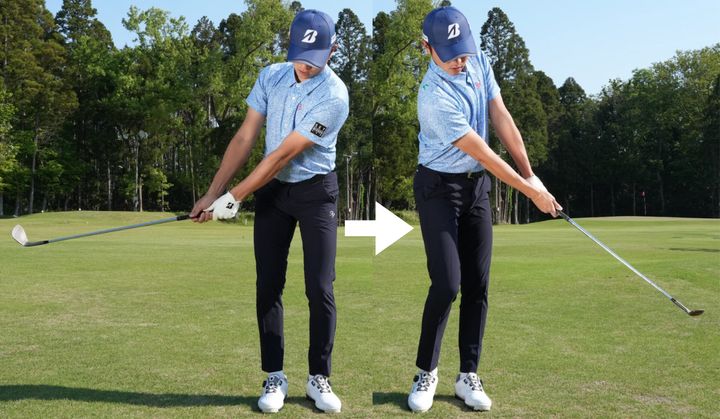 アプローチの精度を高めるコツ！腕は固めるが手首はやわらかく使う