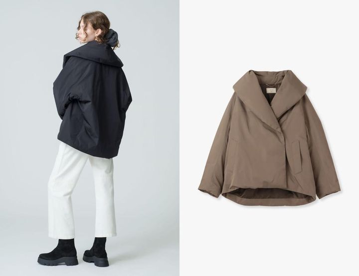 ジャケット・アウター Silk Polyester Shawl Collar Down Coat Silk Polyester Shawl Collar Down Coat
