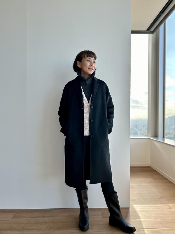 画像2: 【ユニクロ】パフテックコンパクトベスト¥3,990、スフレヤーンワンピース¥3,990 www.uniqlo.com