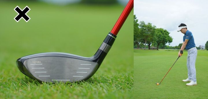 FWの正しいヘッドの構え方は？「ソールはトゥ側を…」人気コーチが解説