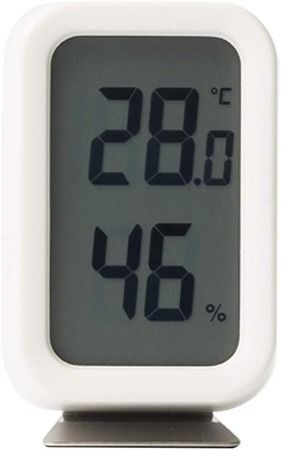無印良品のシンプルなデジタル温湿度計 ホワイト