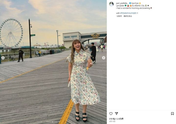 吉田優利、渋野日向子とのハグ写真を披露！「ひなこさん」とコメント