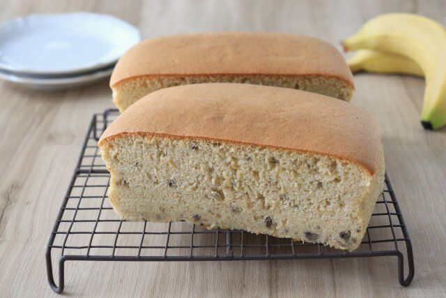 バナナ台湾カステラ カットした物 2つ
