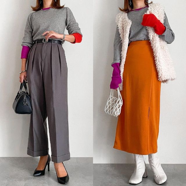 ハイショクナガソデPOを着たコーデ