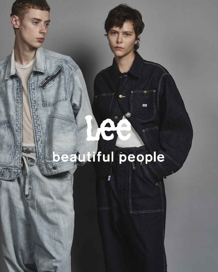 画像: 「beautiful people」と「Lee」のコラボ第2弾 上下反転して着用できるダブルエンド仕様 出典：ビューティフルピープル