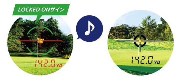 手ブレ補正でピンを確実にキャッチ！最上位距離計測器