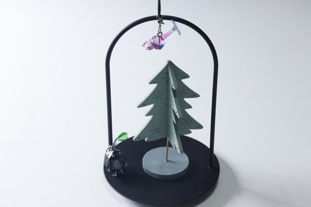 ダイソーのアイアンインテリア収納のレイアウト例2