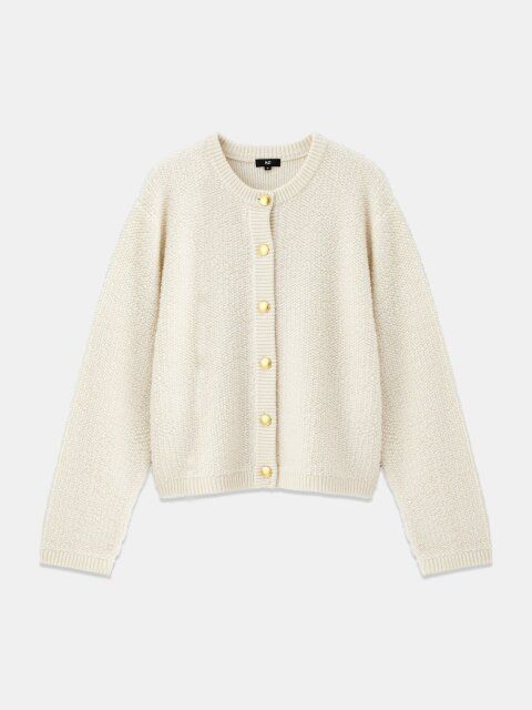 プラステのパイルカーディガン