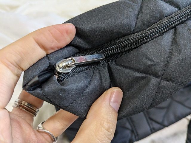 アジョリーキルティングバッグファスナー