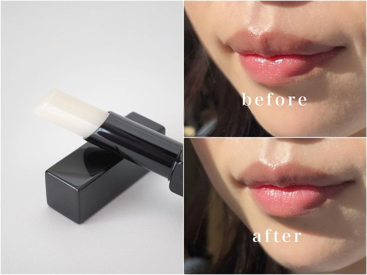 画像: 白半透明で縦皺補整。マット質感のままうるおいをキープ