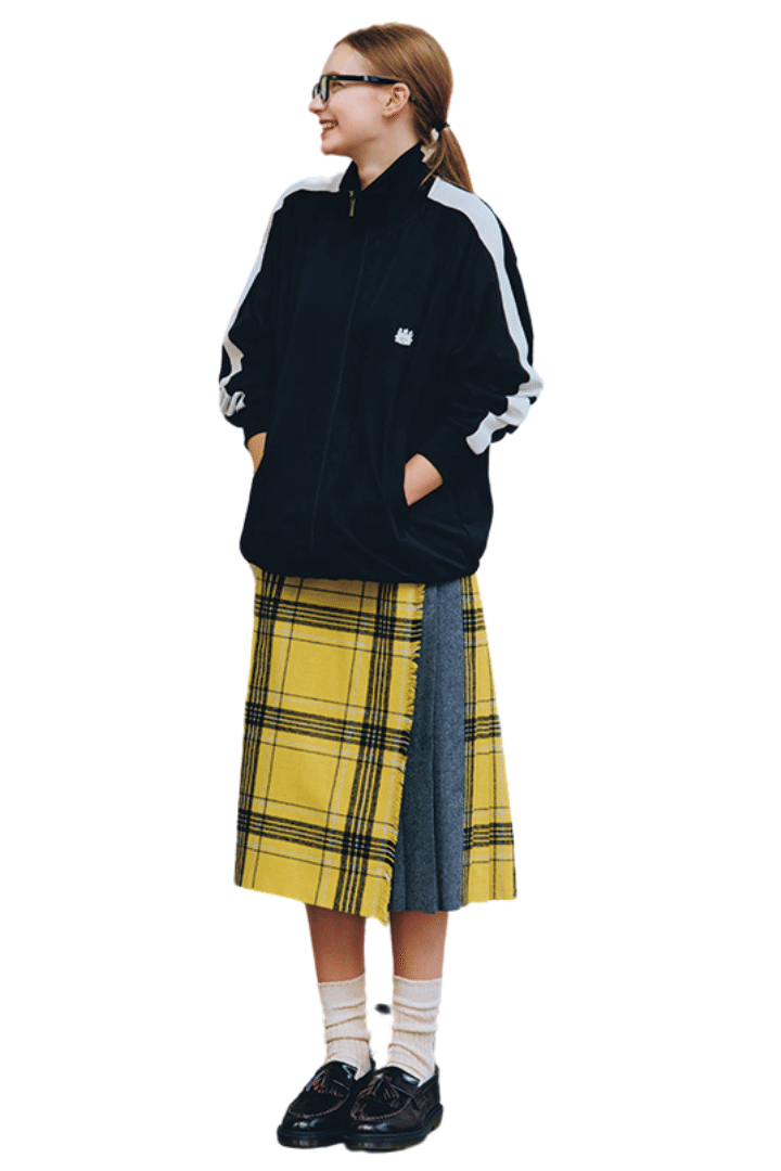 どう着こなす？チェック柄ラップスカートの着こなし6選