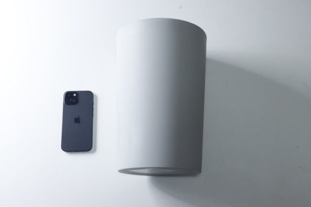 ダイソー スイング式ゴミ箱（円形、7.5L） サイズ感