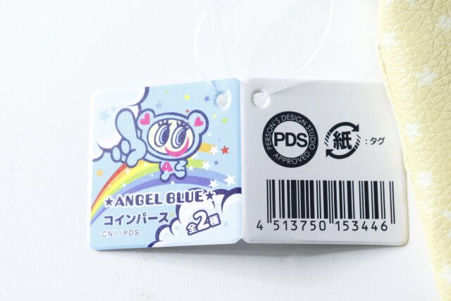 セリアのANGEL BLUE コインパースのJAN