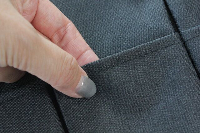 ダイソー バッグインバッグ（27cm×21cm×2.5cm、BK） 素材