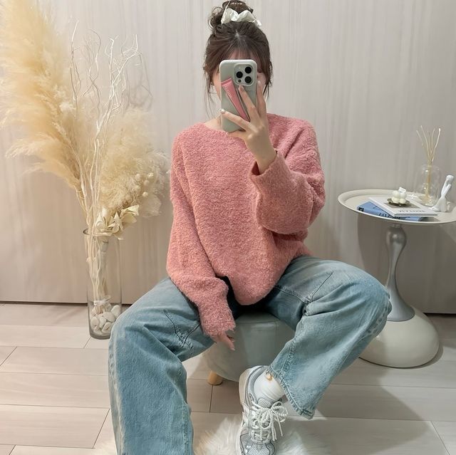 coenのピンクニット2