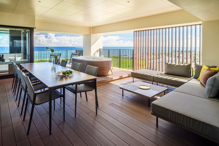 「ザ・セブン オーシャンスイート」（1泊1室24万9000円〜／236㎡・定員6名）