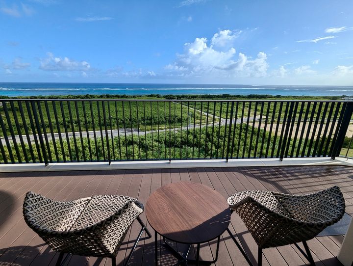 「デラックスツイン」テラスからの眺めに癒やされました