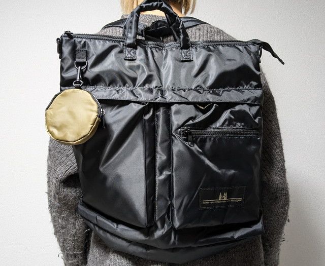 3WAYヘルメットバッグリュックにしたところ