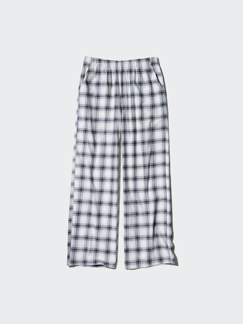 2024ユニクロ女性値下げフランネルパンツ