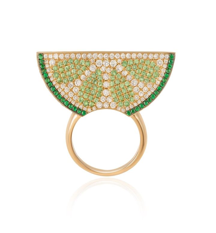 新作ライムリング（YG×ダイヤモンド×グリーンガーネット）￥2,277,000