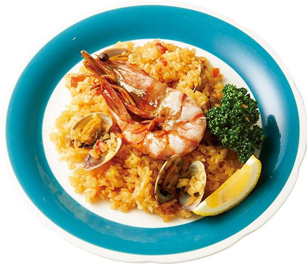 簡単！ 炊飯器に材料を入れて炊くだけ！ スペイン「パエリア」のレシピの画像1