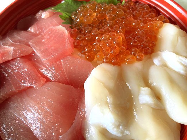 ロピア 魚萬三色丼