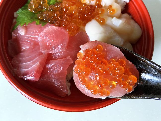 ロピア 魚萬三色丼