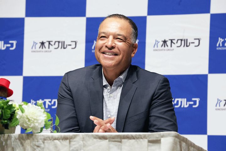 ドジャースのデーブ・ロバーツ監督（撮影：SPREAD編集部）