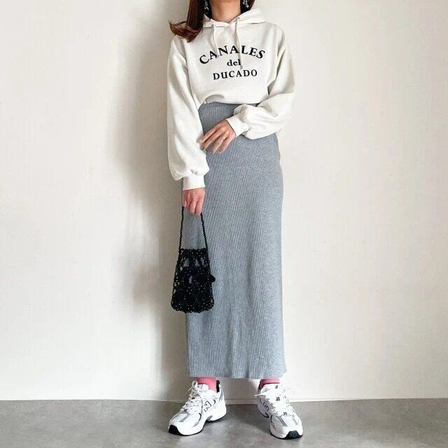 New Balance 530女性カジュアル冬コーデ