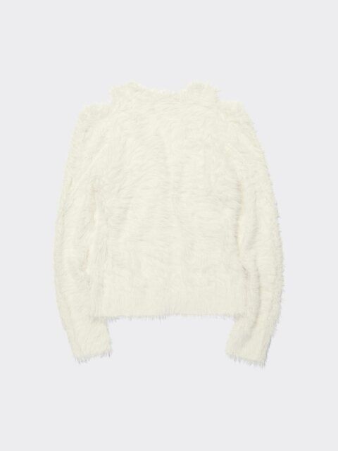 2024guロク値下げカットアウトカーディガン