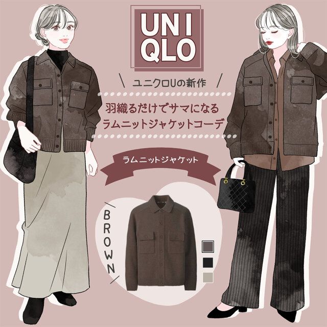 ユニクロU ラムニットジャケット