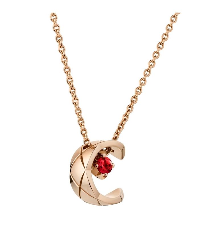 「ココ クラッシュ」ネックレス（ベージュゴールド×ルビー）￥1,100,000