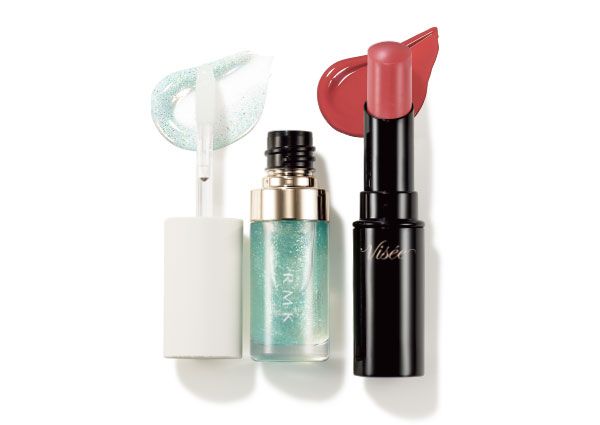 【左】RMK リップ ルミナイザー 【右】ヴィセ ネンマクフェイク ルージュ