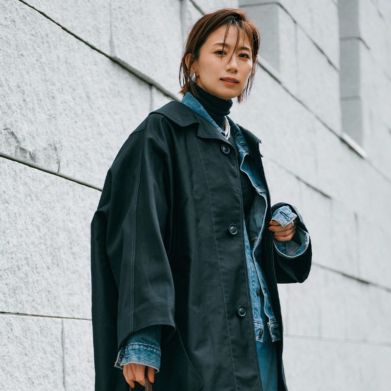ちょこ　FORME ダッフルコート　東原亜紀 新品未使用】FORME 東原亜希 NO COLLAR JACKET