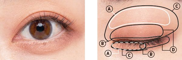 二重／オレンジのベース使いで、くすみにくくふっくら！