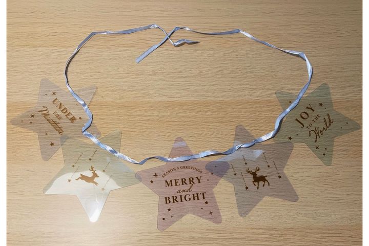 ガーランド（シルエットデザイン、クリア）／￥110（税込み）