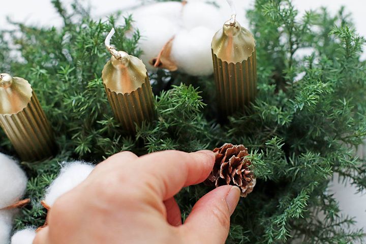 アドベントのキャンドルアレンジ