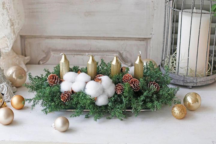 アドベントのキャンドルアレンジ