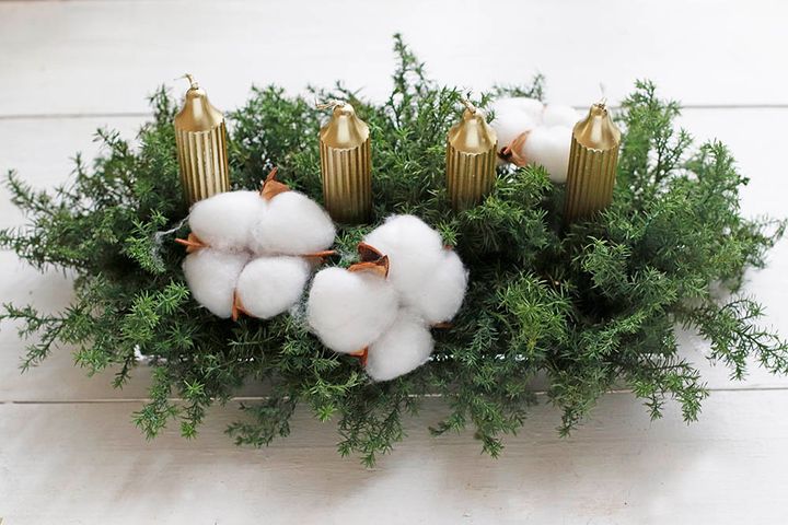 アドベントのキャンドルアレンジ