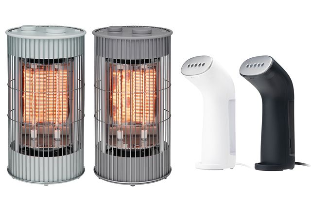 日本発のデザイン家電ブランド±0の新商品「テラスヒーター」と「スタイルスチーマーS」