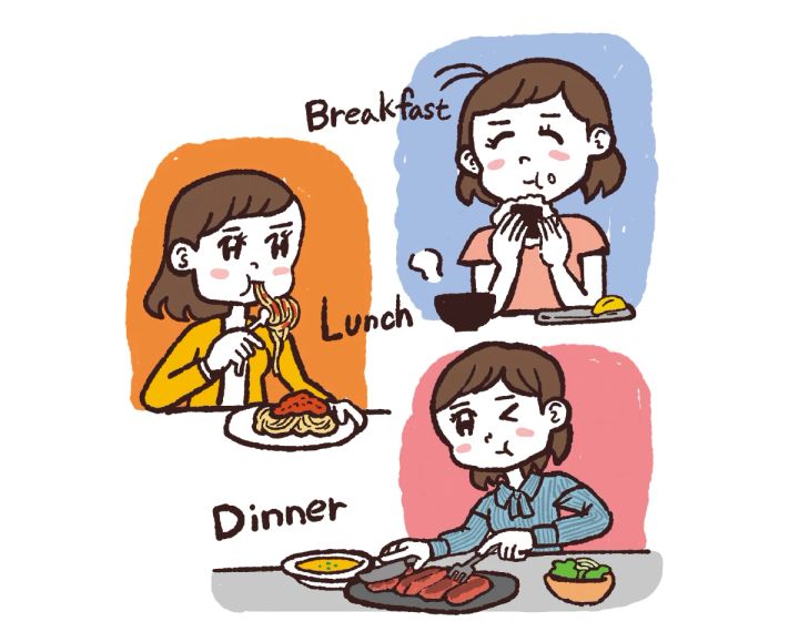 「減量」が目標の人におすすめのダイエット 1. 食事抜きはNG。食事は朝・昼・夜の3回