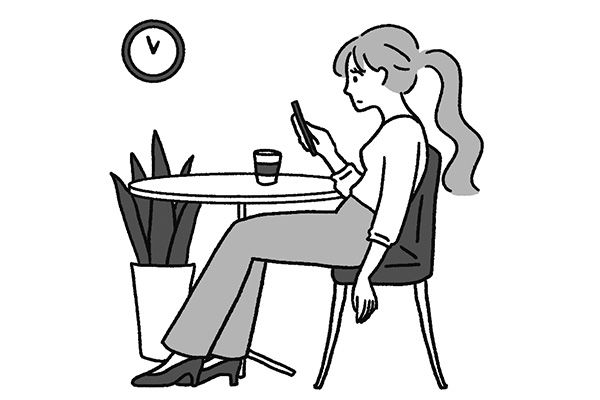 スウェイバックダメダメ習慣／座ったときにお腹がぽっこり