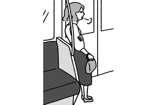 スウェイバックダメダメ習慣／電車のドアにもたれかかる